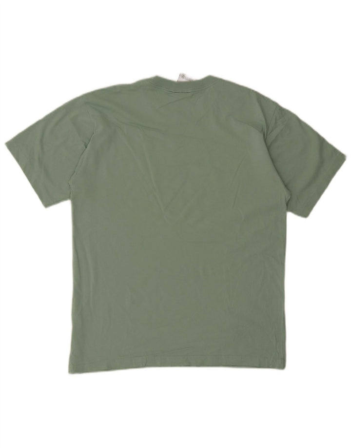 Adidas Mens Graphic T-Shirt Top Medium Green Cotton
