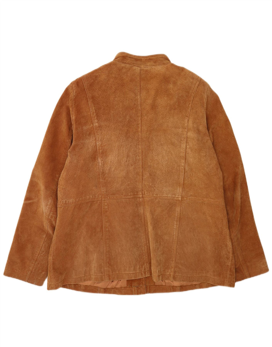 Essence Womens Oversized Suede Jacket UK 16 Large Brown