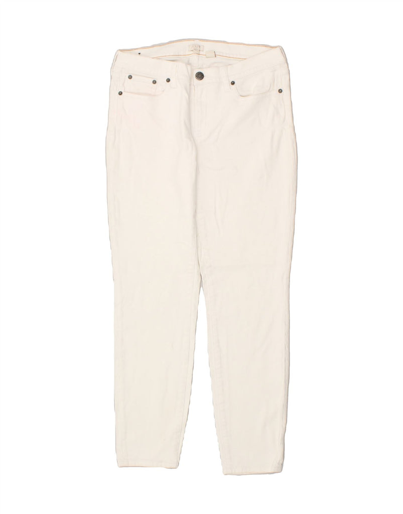 J. CREW Womens Slim Jeans W28 L28 Off White Cotton | Vintage J. Crew | Thrift | Second-Hand J. Crew | Used Clothing | Messina Hembry 