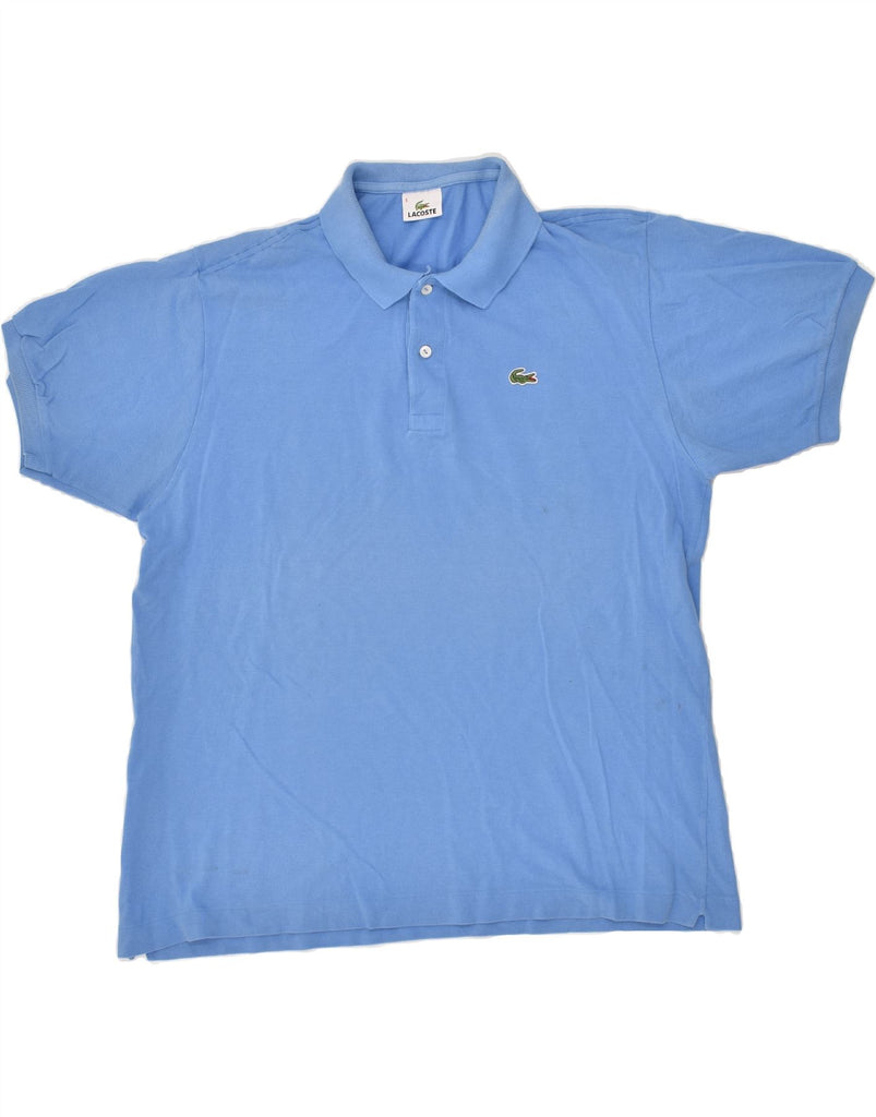LACOSTE Mens Polo Shirt Size 6 XL Blue Cotton | Vintage Lacoste | Thrift | Second-Hand Lacoste | Used Clothing | Messina Hembry 
