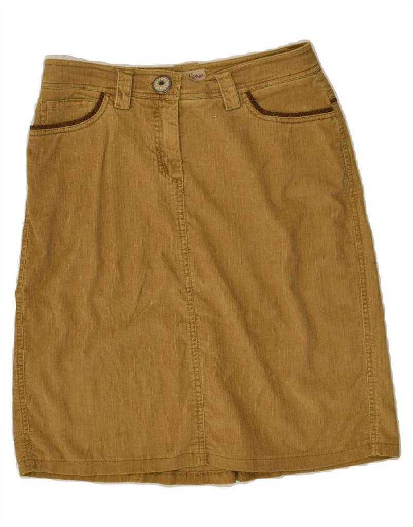 MARLBORO CLASSICS Womens Corduroy Skirt EU 42 Large W30 Brown Cotton | Vintage Marlboro Classics | Thrift | Second-Hand Marlboro Classics | Used Clothing | Messina Hembry 