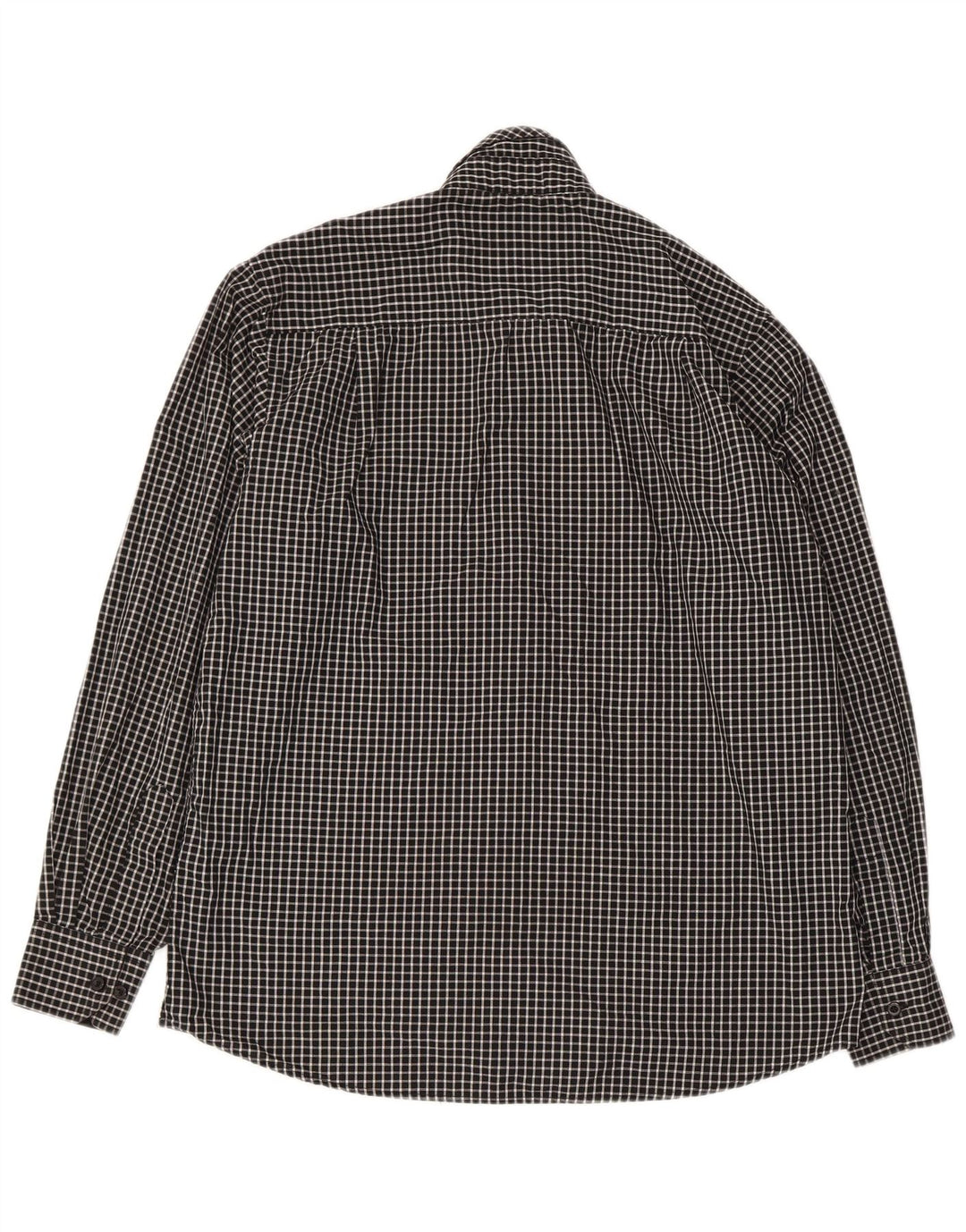 Pierre Cardin Mens Regular Fit Shirt Large Black Check