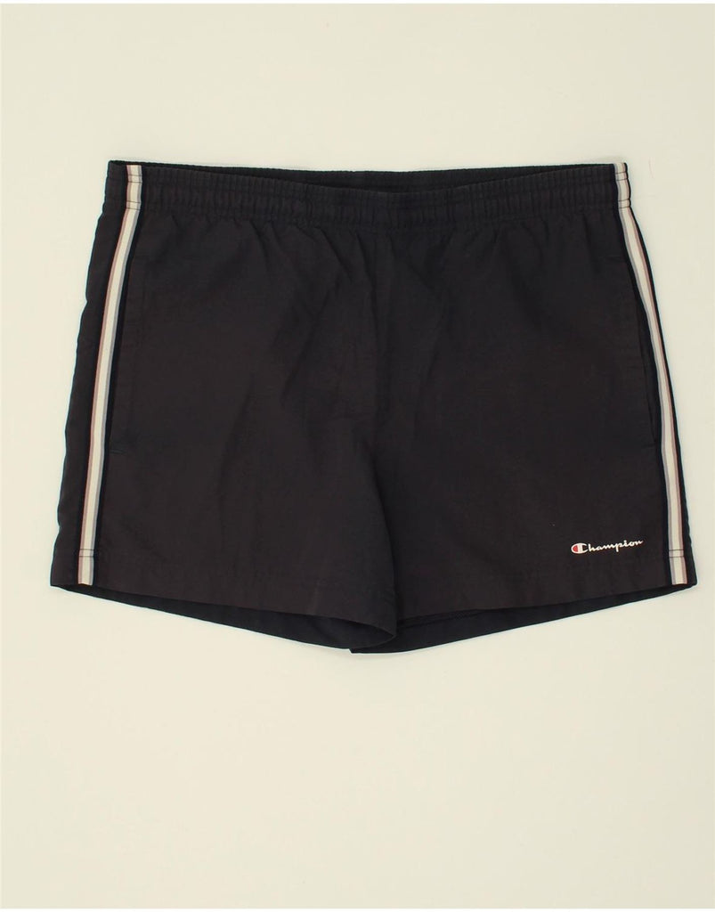 CHAMPION Mens Sport Shorts Medium Navy Blue | Vintage Champion | Thrift | Second-Hand Champion | Used Clothing | Messina Hembry 