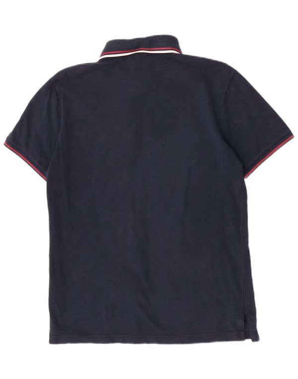 Fred Perry Mens Polo Shirt Medium Navy Blue Cotton
