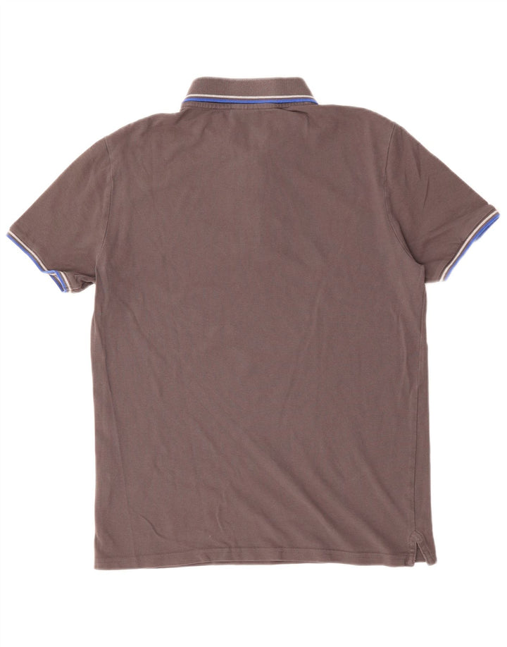 CHAMPION Mens Polo Shirt Medium Grey Cotton