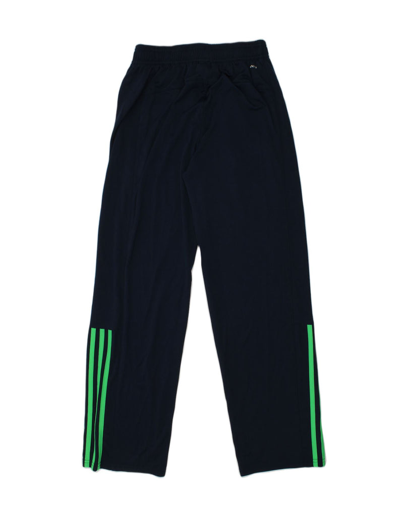 ADIDAS Boys Tracksuit Trousers 10-11 Years Navy Blue Polyester | Vintage Adidas | Thrift | Second-Hand Adidas | Used Clothing | Messina Hembry 