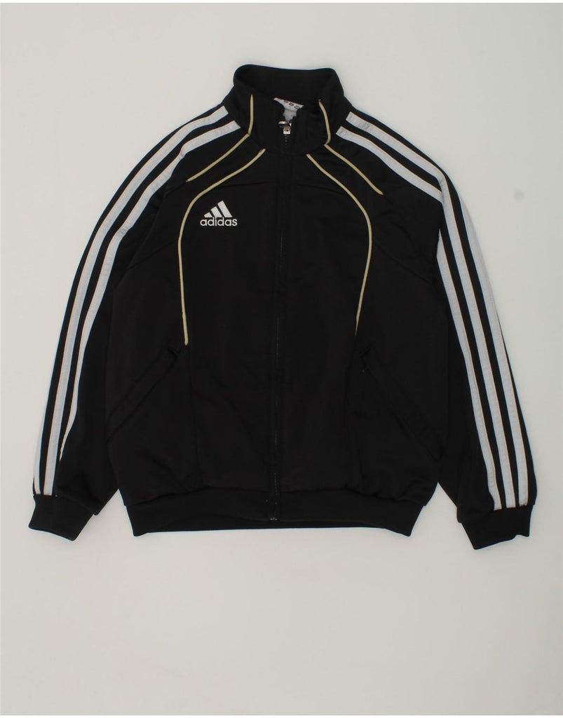 ADIDAS Boys Tracksuit Top Jacket 7-8 Years Black Polyester | Vintage Adidas | Thrift | Second-Hand Adidas | Used Clothing | Messina Hembry 