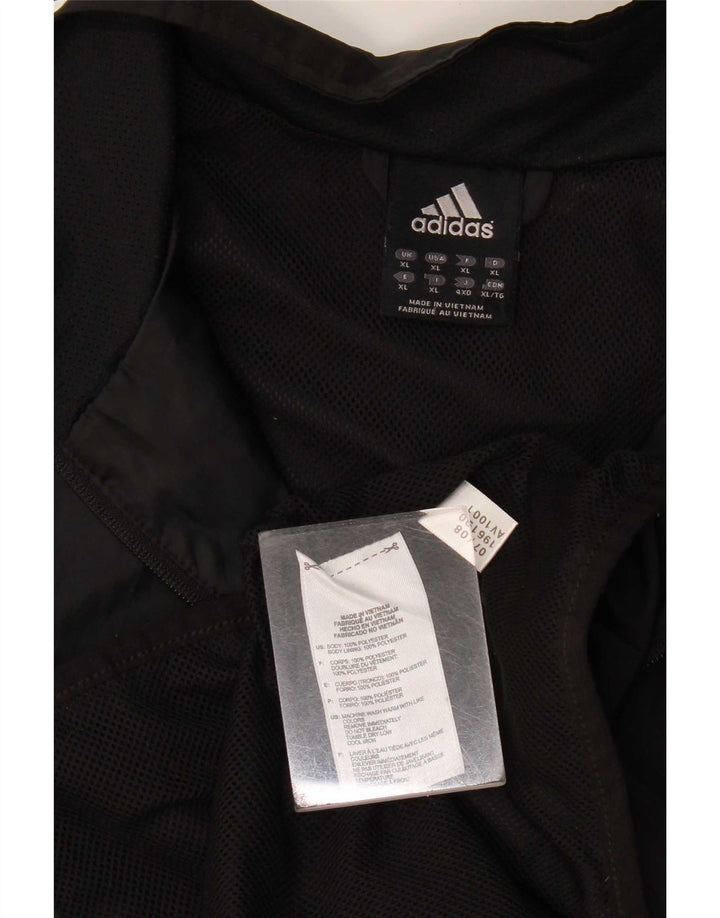 Adidas Mens Tracksuit Top Jacket XL Black Polyester
