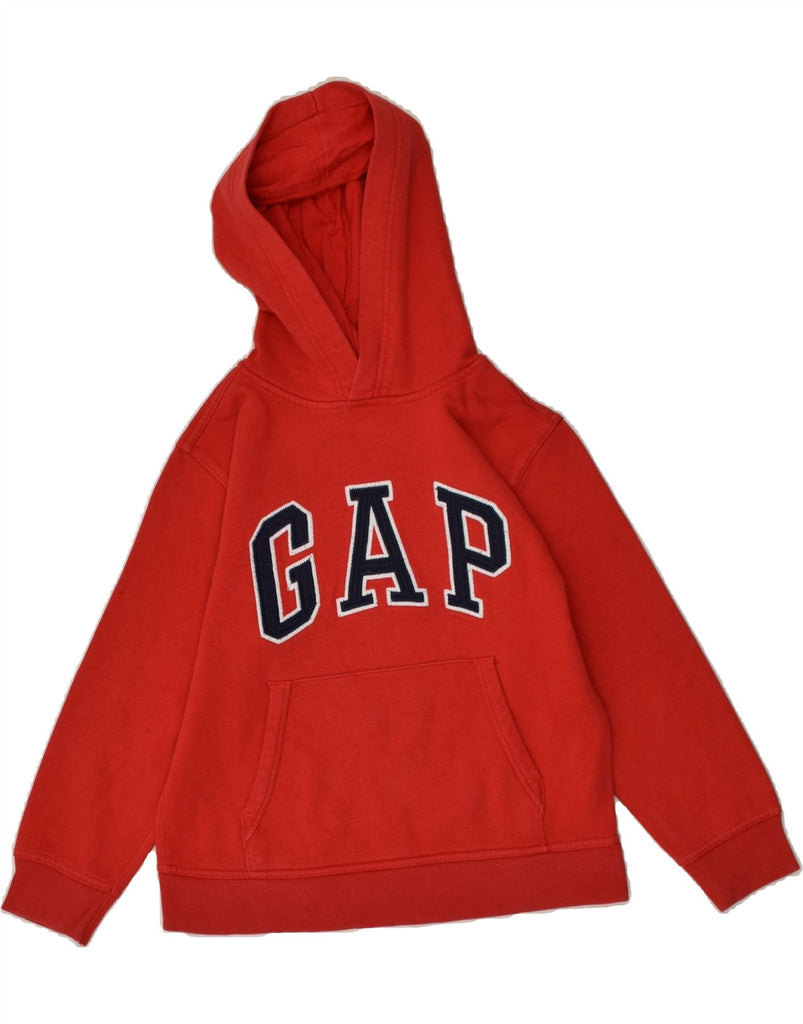 GAP Boys Graphic Hoodie Jumper 8-9 Years Medium Red Cotton | Vintage Gap | Thrift | Second-Hand Gap | Used Clothing | Messina Hembry 