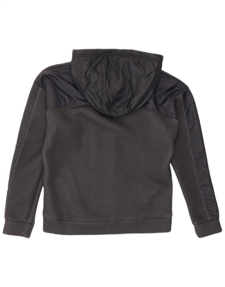 Under Armour Mens Graphic Zip Hoodie Sweater Small Black Spotted Polyester