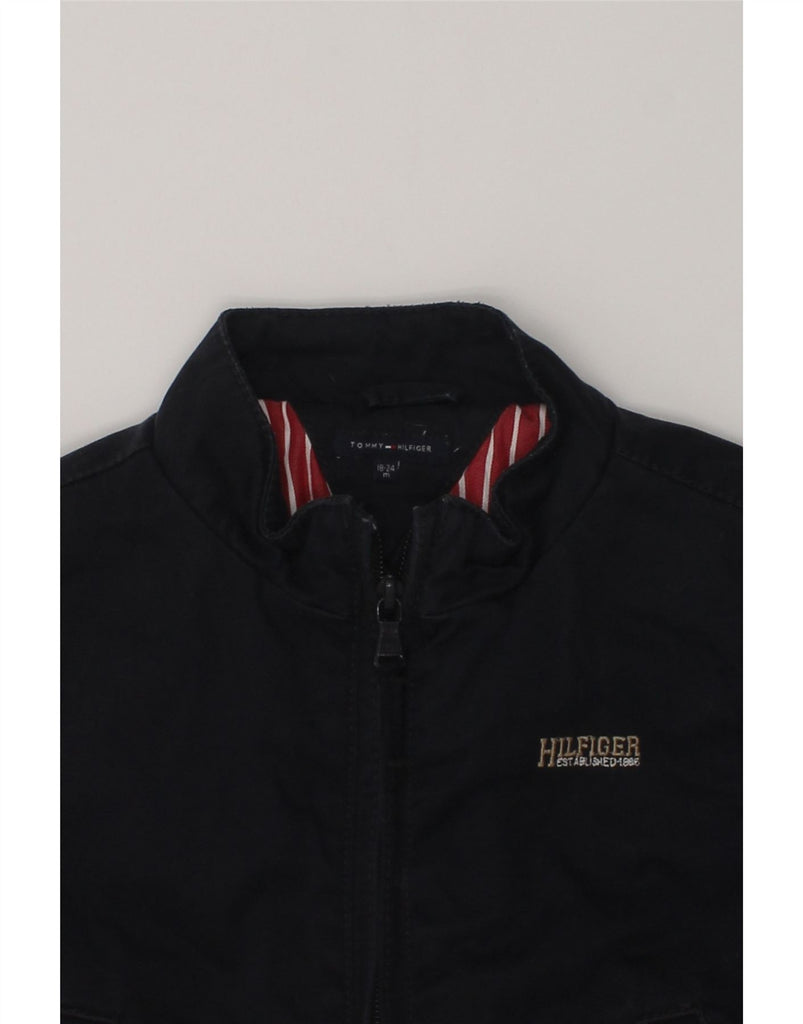 TOMMY HILFIGER Baby Boys Bomber Jacket 18-24 Months Navy Blue Cotton | Vintage Tommy Hilfiger | Thrift | Second-Hand Tommy Hilfiger | Used Clothing | Messina Hembry 