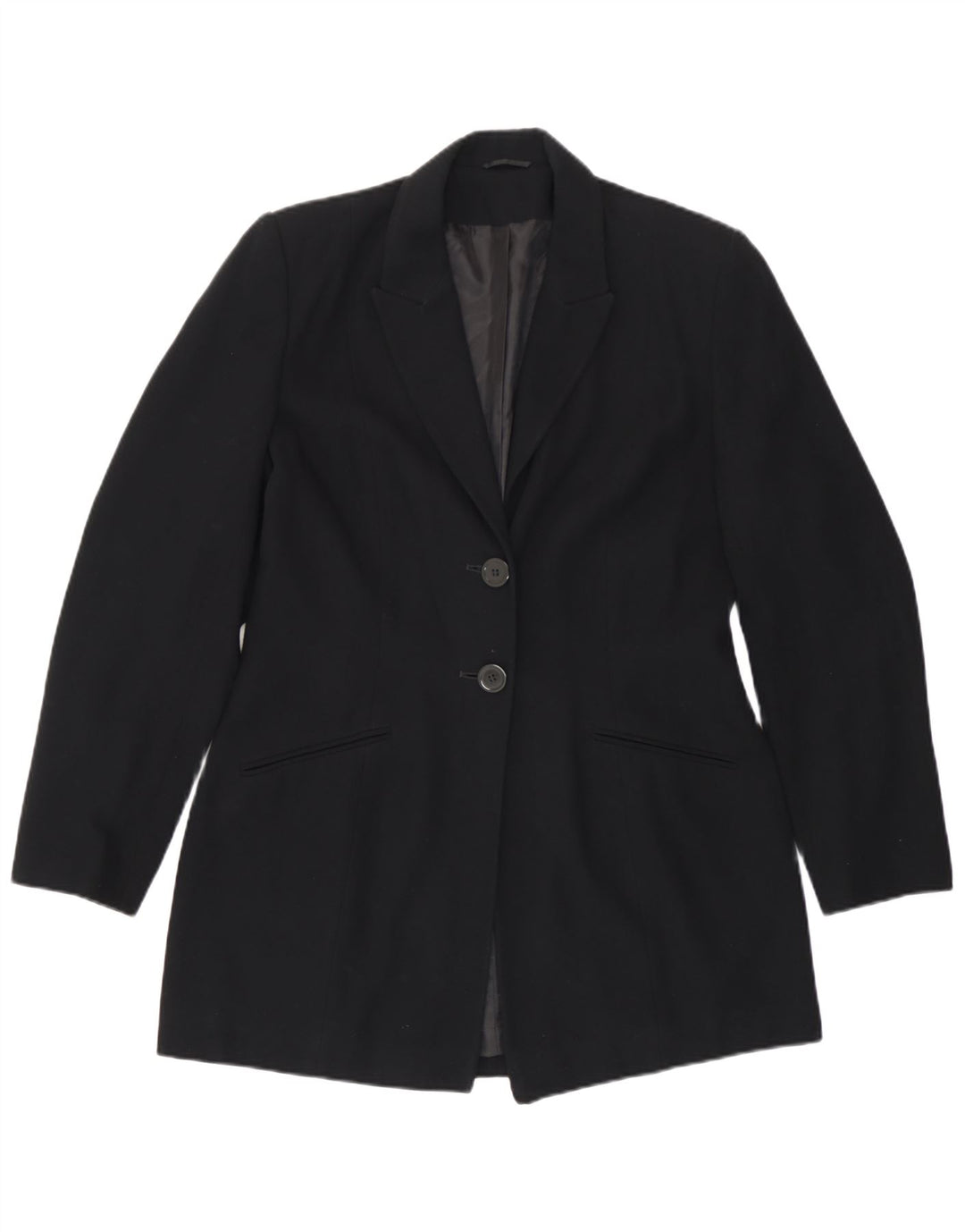 Principles Womens 2 Button Blazer Jacket UK 12 Medium  Black Polyester