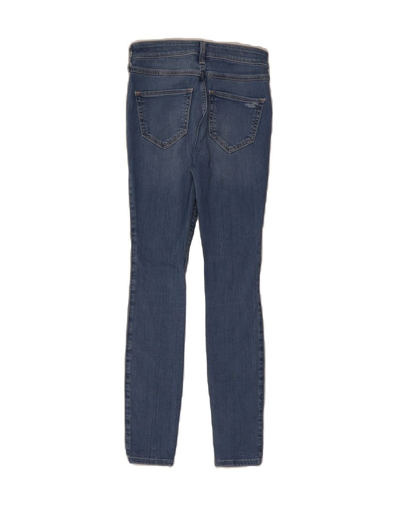 HOLLISTER Womens Distressed High Rise Jegging Jeans US 1 XS W25 L26 Blue Vintage Hollister and Second-Hand Hollister from Messina Hembry 