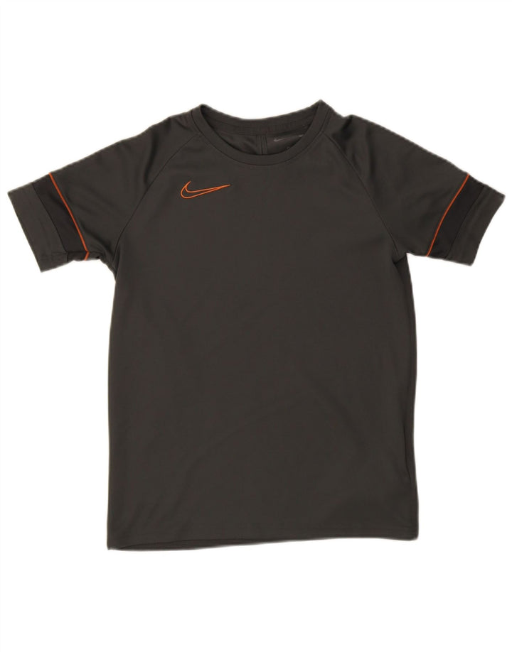 Nike Boys T-Shirt Top 12-13 Years Large Grey Polyester Sports
