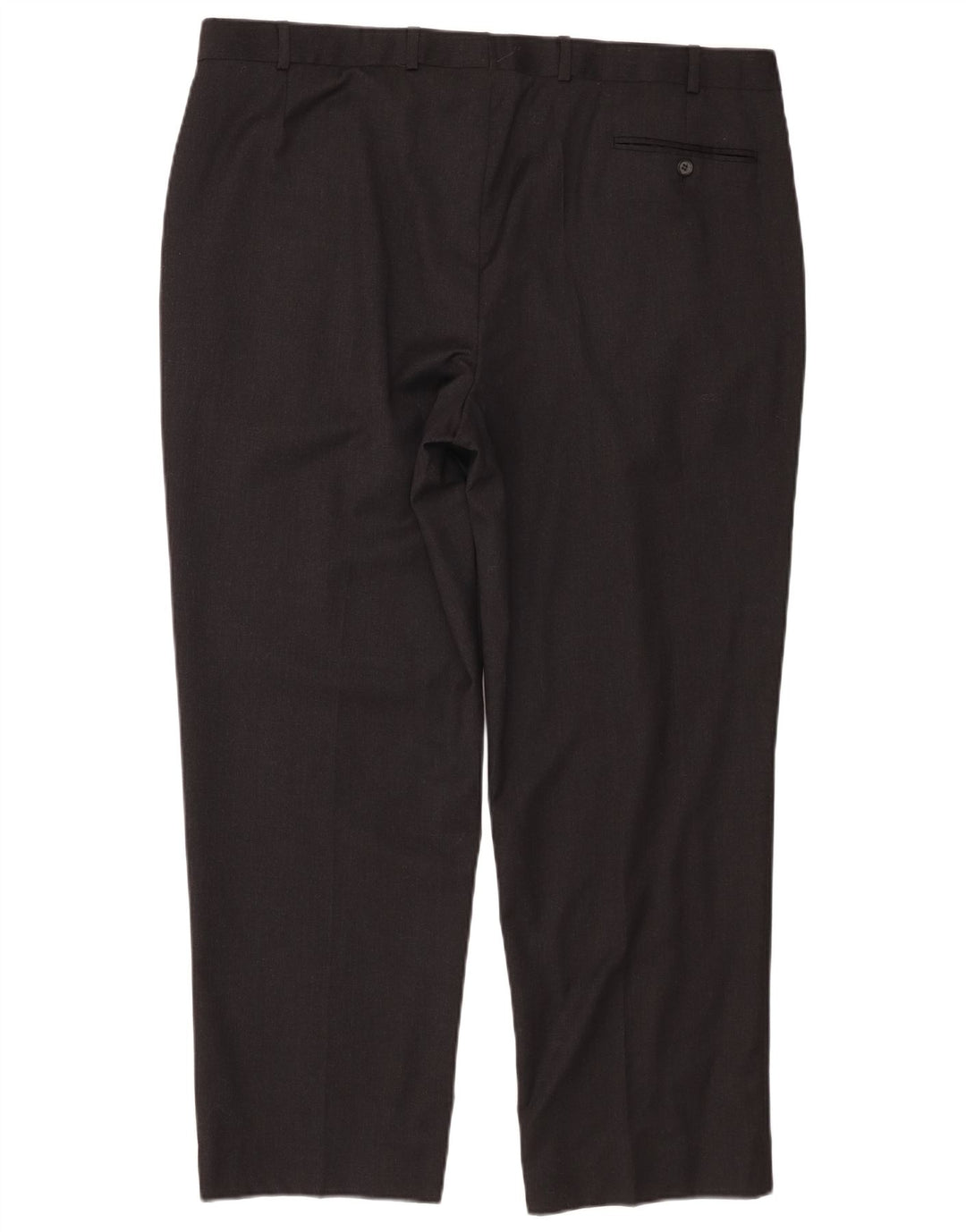 Marks & Spencer Mens Pegged Chino Trousers W40 L29 Grey Wool