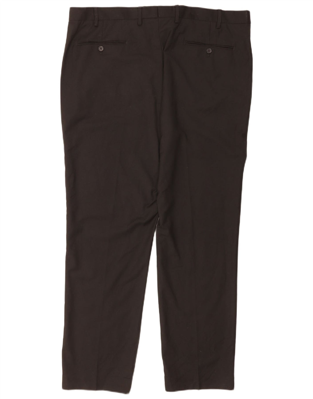 Marks & Spencer Mens Regular Fit Suit Trousers W40 L31 Black Polyester