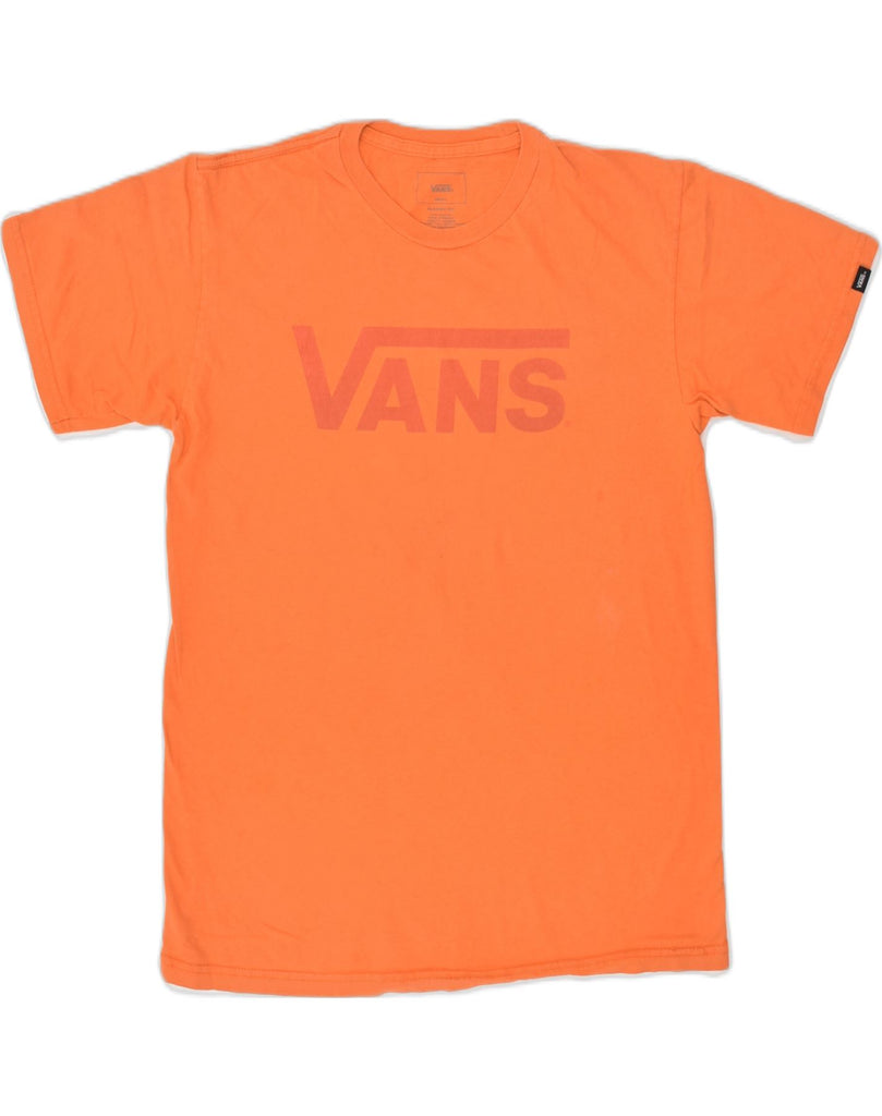 VANS Mens Graphic T-Shirt Top Small Orange Cotton | Vintage Vans | Thrift | Second-Hand Vans | Used Clothing | Messina Hembry 