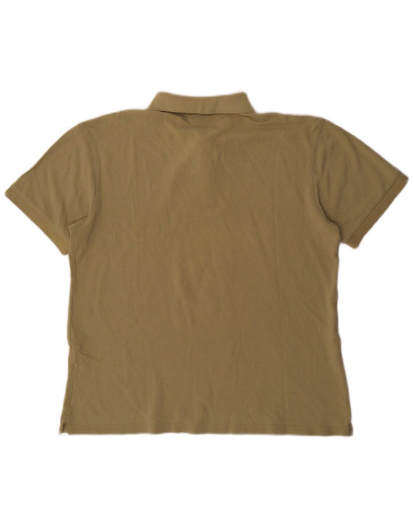 Marlboro Classics Mens Polo Shirt Large Khaki Cotton