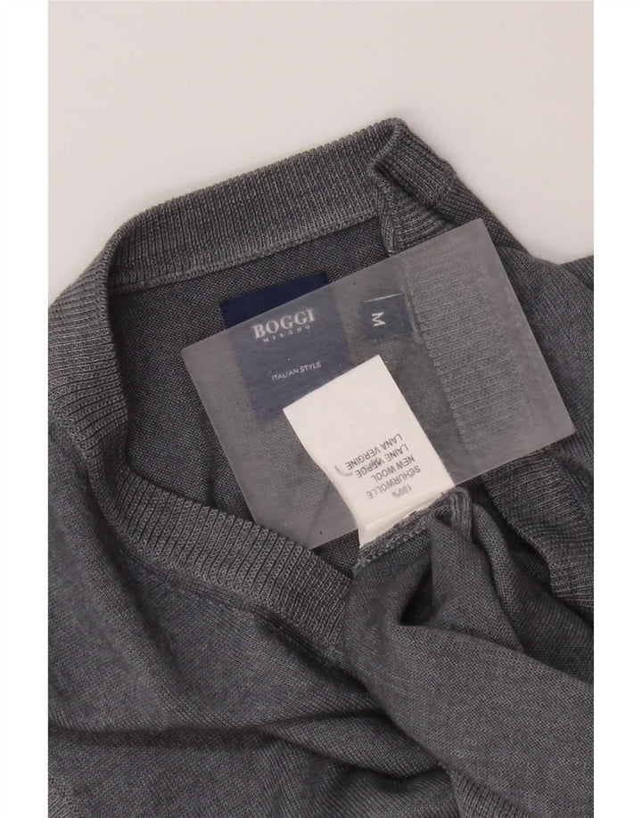 Boggi Mens Vest Tank Top Medium Grey New Wool