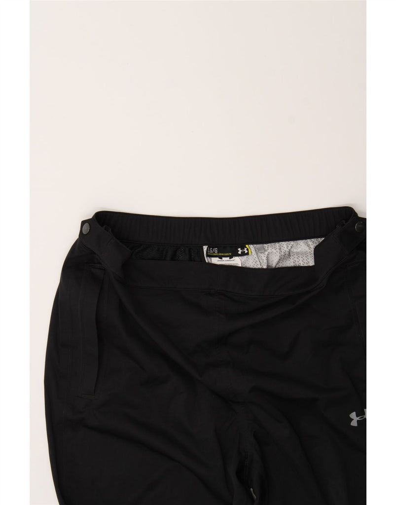 UNDER ARMOUR Womens Straight Casual Trousers Large W32 L32 Black Polyester Vintage Under Armour and Second-Hand Under Armour from Messina Hembry 
