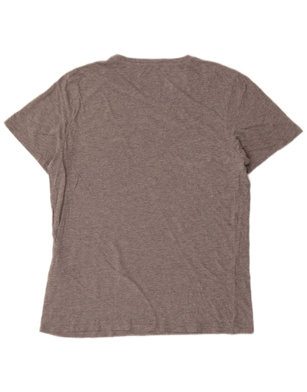 Jack & Jones Mens T-Shirt Top XL Grey Cotton