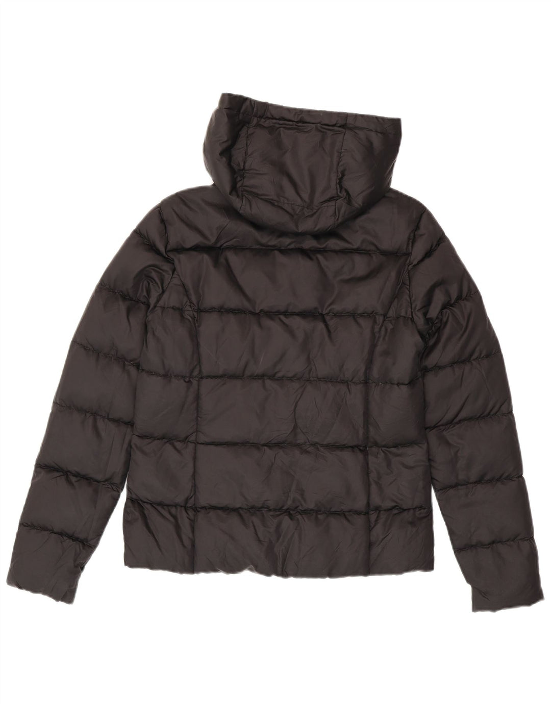 Ellesse Womens Heritage Hooded Padded Jacket UK 10 Small Black Nylon