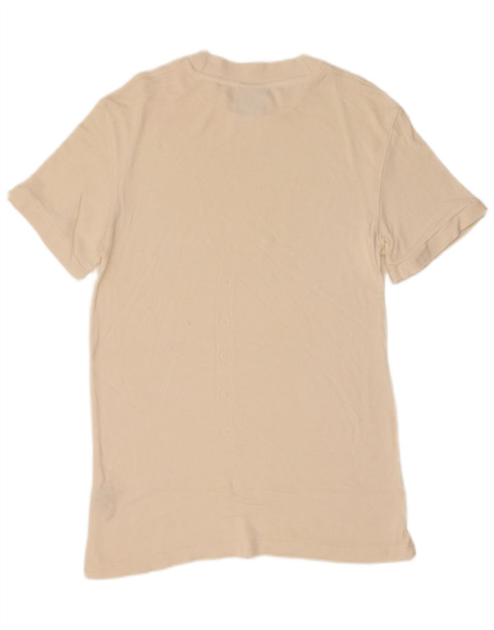 Zara Mens T-Shirt Top Medium Off White