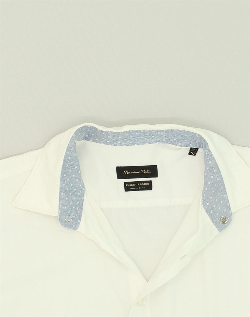 MASSIMO DUTTI Mens Shirt XL White Cotton | Vintage Massimo Dutti | Thrift | Second-Hand Massimo Dutti | Used Clothing | Messina Hembry 