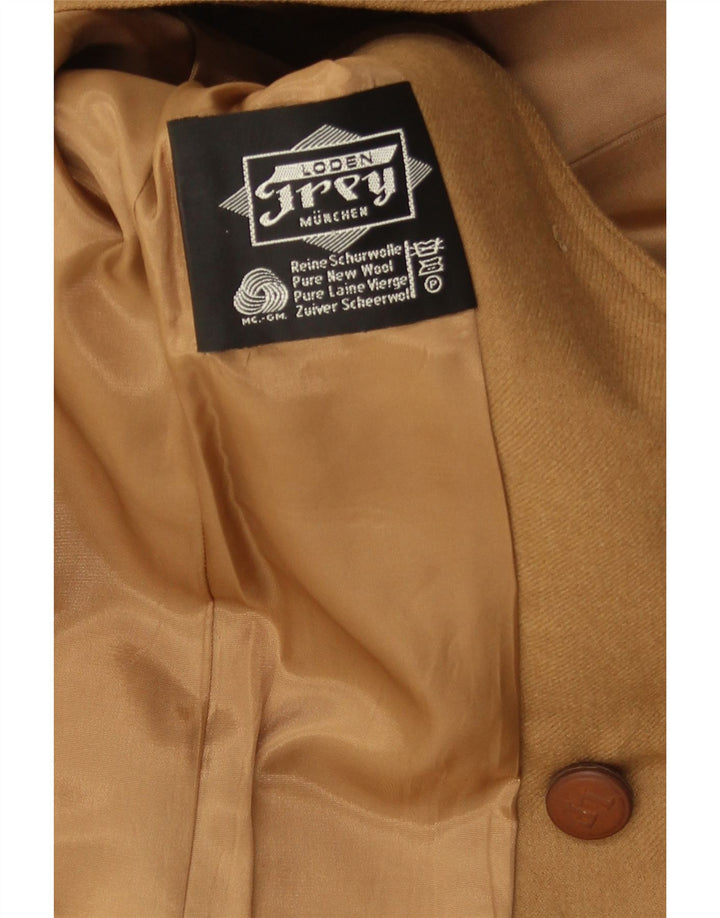 LODEN FREY Womens 3 Button Blazer Jacket UK 8 Small Beige Virgin Wool Vintage Loden Frey and Second-Hand Loden Frey from Messina Hembry 