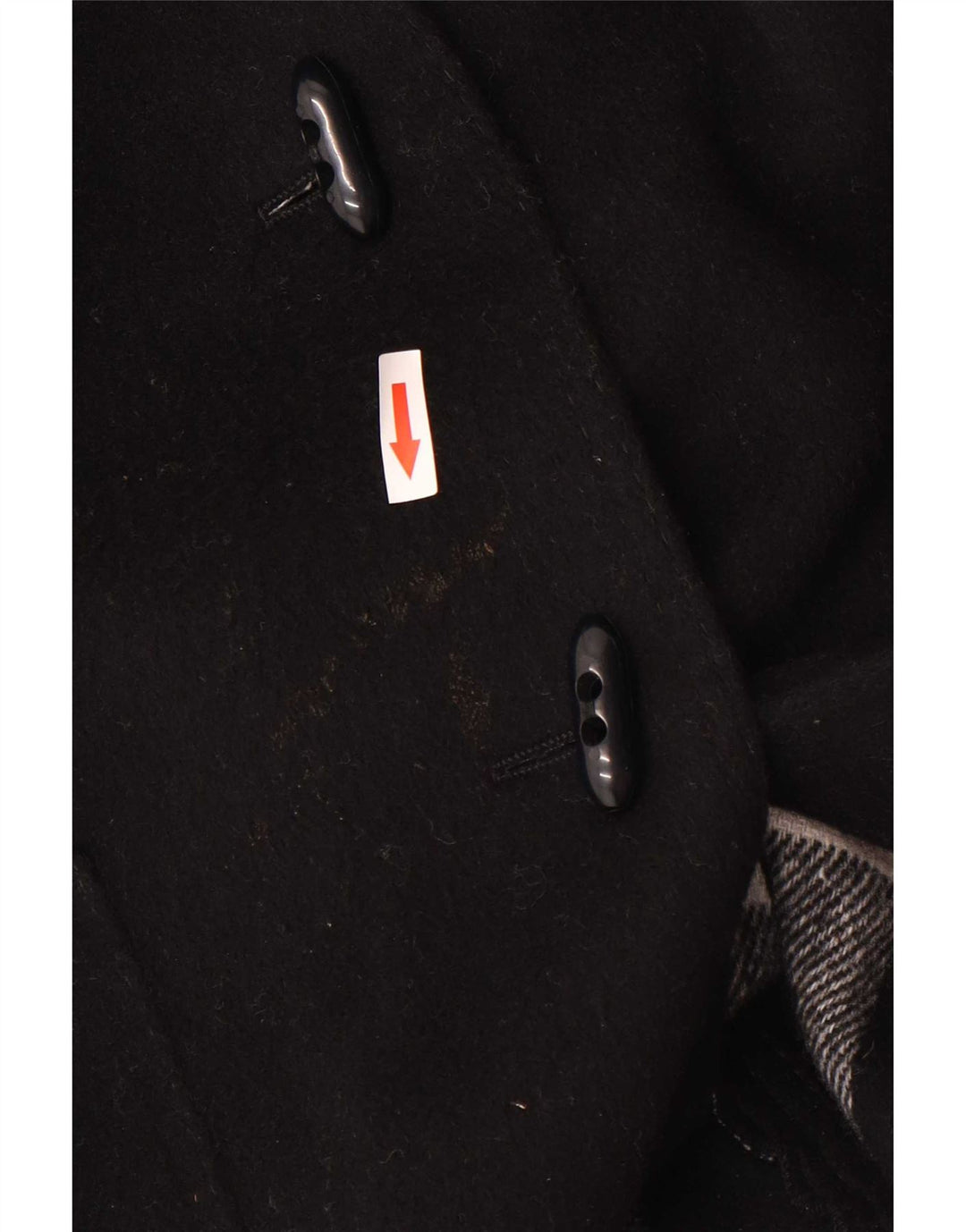 Althof Petit Paris Womens Poncho Coat EU 38 Medium Black Wool