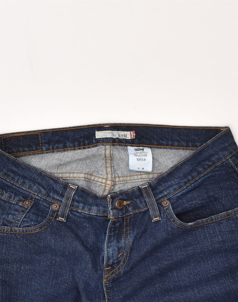 LEVI'S Womens 529 Straight Jeans US 4 Small W32 L33 Blue Cotton | Vintage Levi's | Thrift | Second-Hand Levi's | Used Clothing | Messina Hembry 