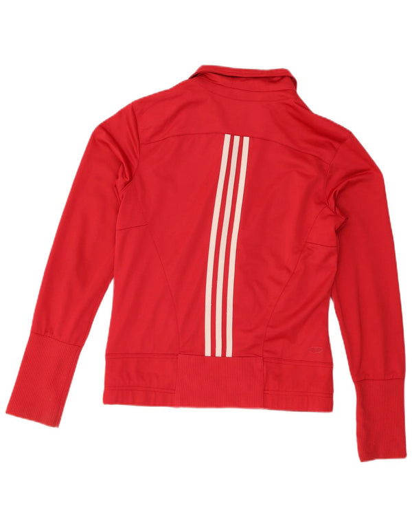 Adidas Womens Clima 365 Tracksuit Top Jacket UK 12 Medium  Red Polyester