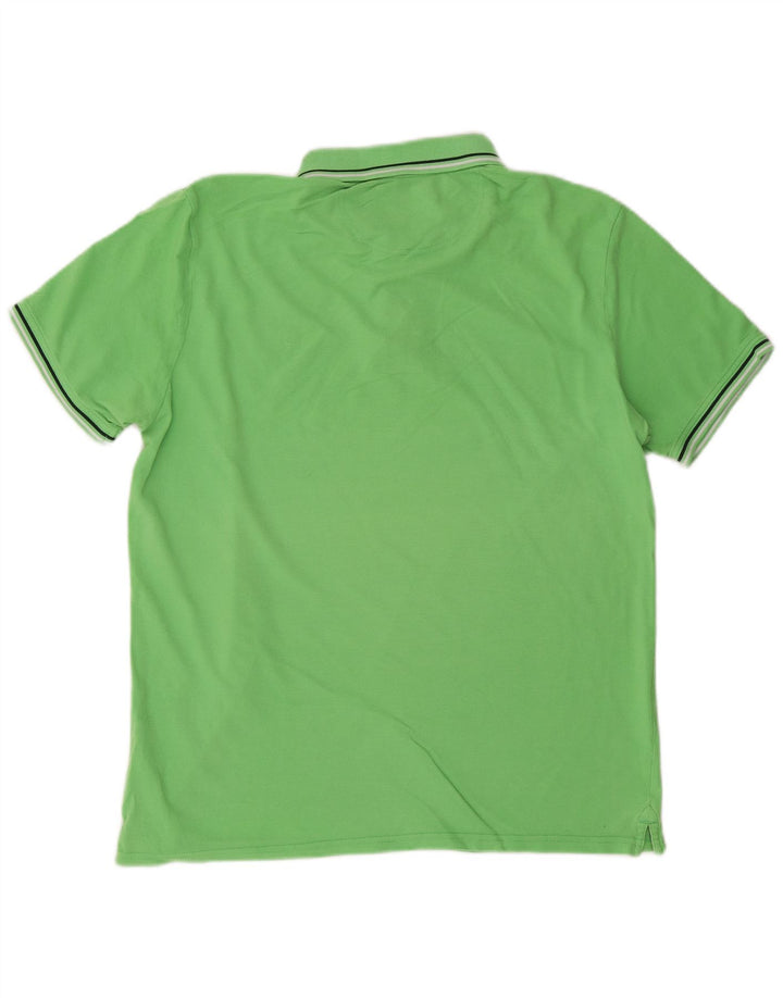 Champion Mens Polo Shirt XL Green Cotton