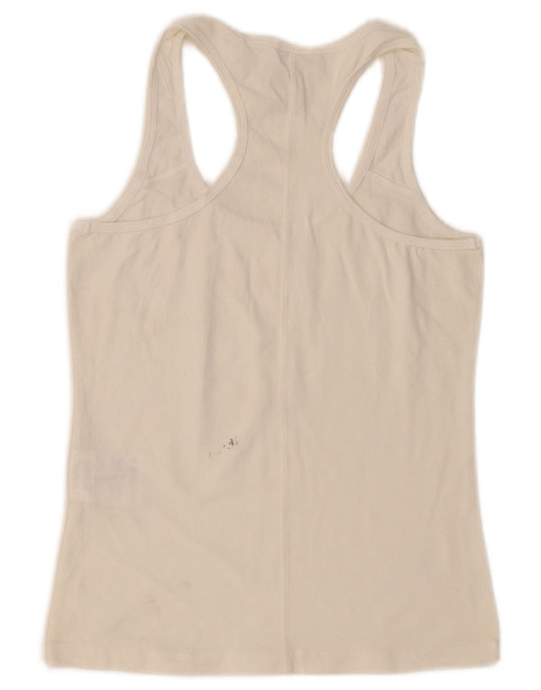 Champion Womens Vest Top UK 14 Large White Cotton
