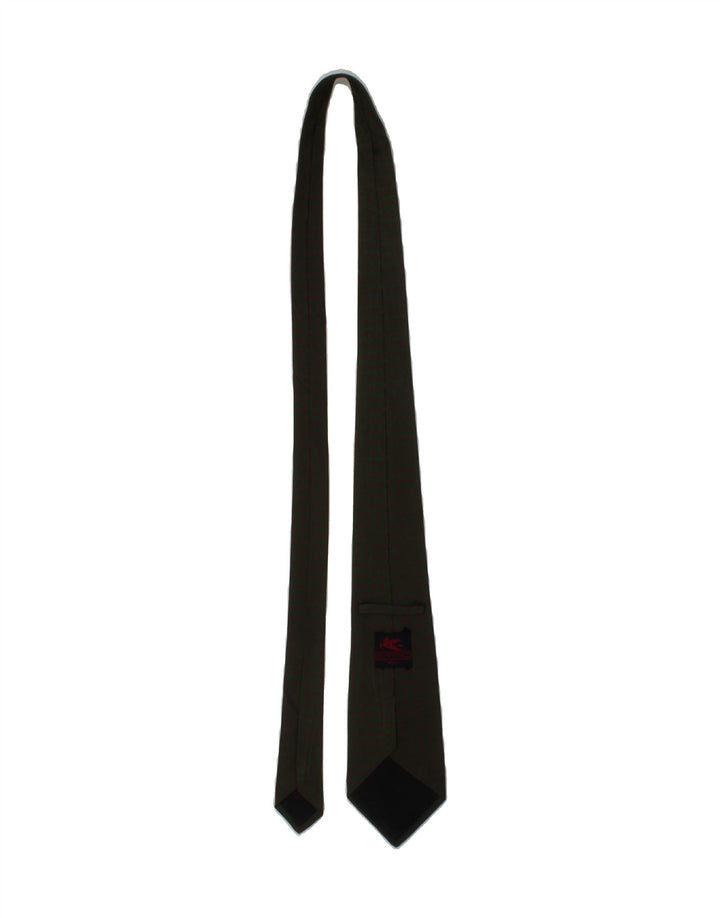 ETRO Mens Tie One Size Khaki Polka Dot Silk Vintage Etro and Second-Hand Etro from Messina Hembry 