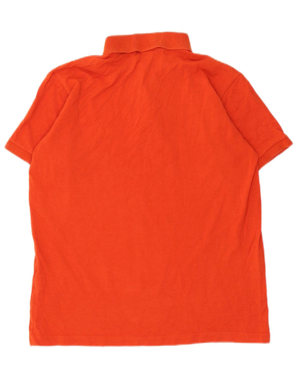 Paul & Shark Boys Yachting Polo Shirt 13-14 Years Orange Cotton