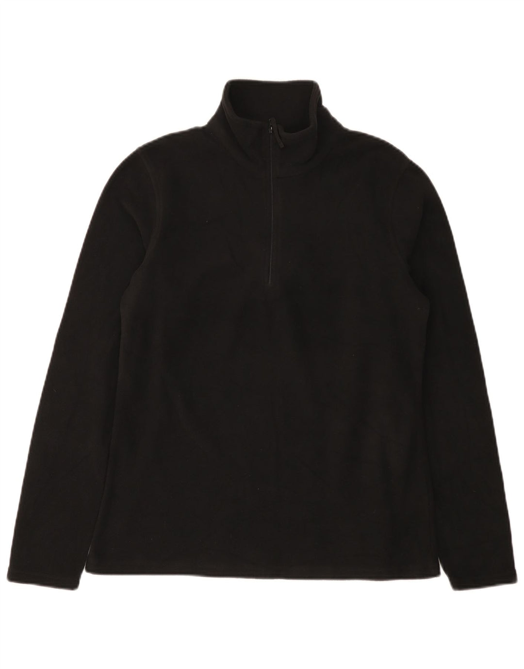 Mountain Warehouse Womens Zip Neck Fleece Jumper UK 14 Medium Black