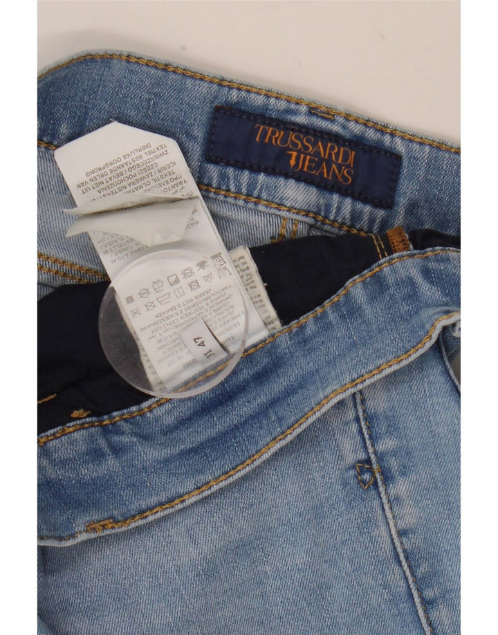Trussardi Womens Slim Jeans W31 L32 Blue Polyester