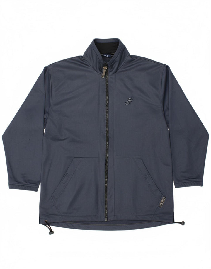ASICS Mens Tracksuit Top Jacket XL Navy Blue