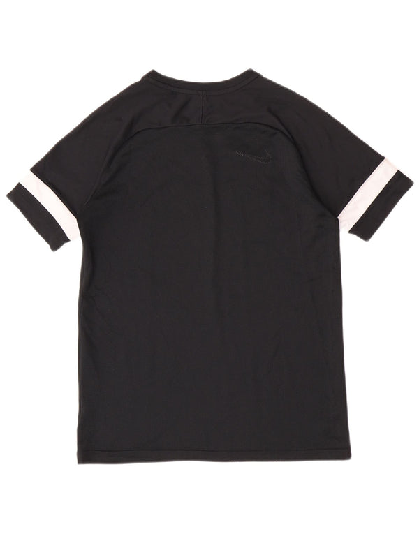 Nike Boys Dri Fit T-Shirt Top 13-14 Years XL Black Colourblock