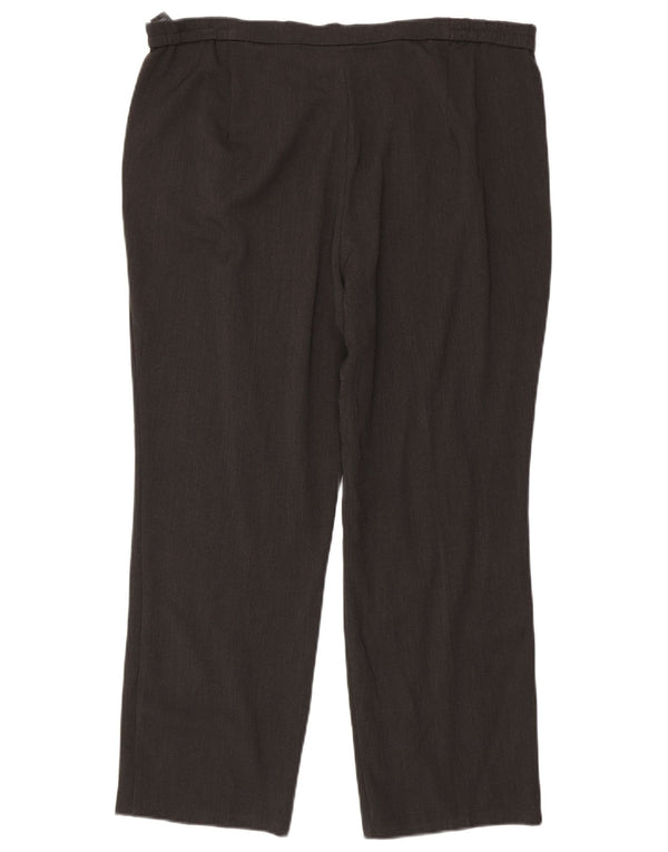 Marks & Spencer Womens Straight Chino Trousers UK 16 Large W36 L26 Grey
