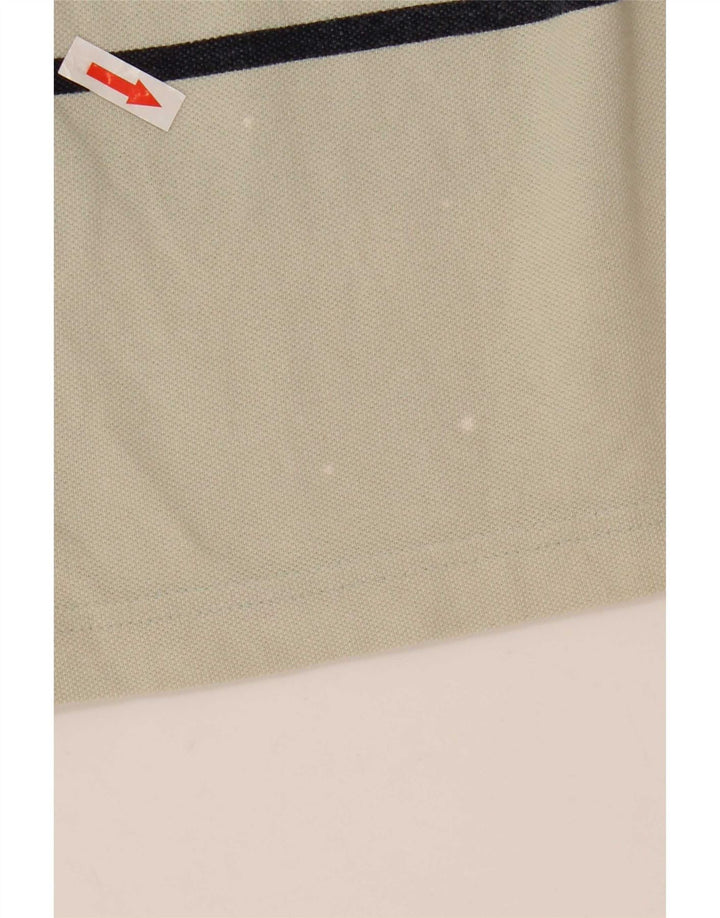 Murphy & Nye Mens Polo Shirt 2XL Beige Striped Cotton