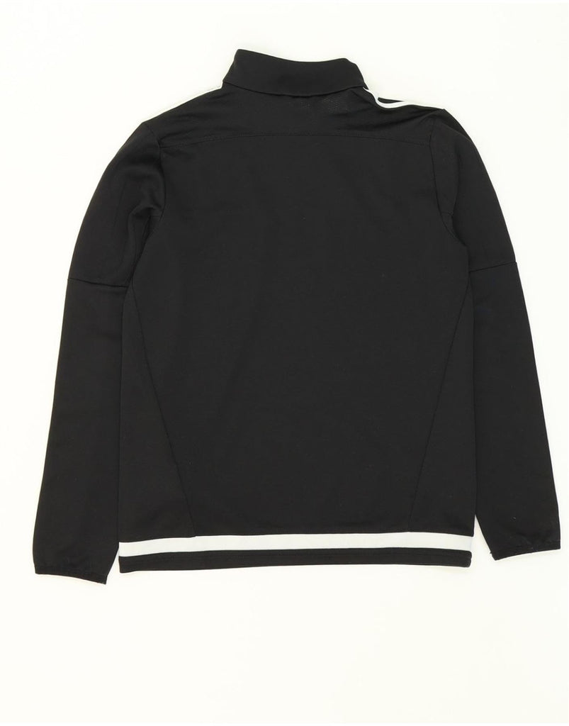 ADIDAS Boys Climacool Zip Neck Pullover Tracksuit Top 11-12 Years Black Vintage Adidas and Second-Hand Adidas from Messina Hembry 
