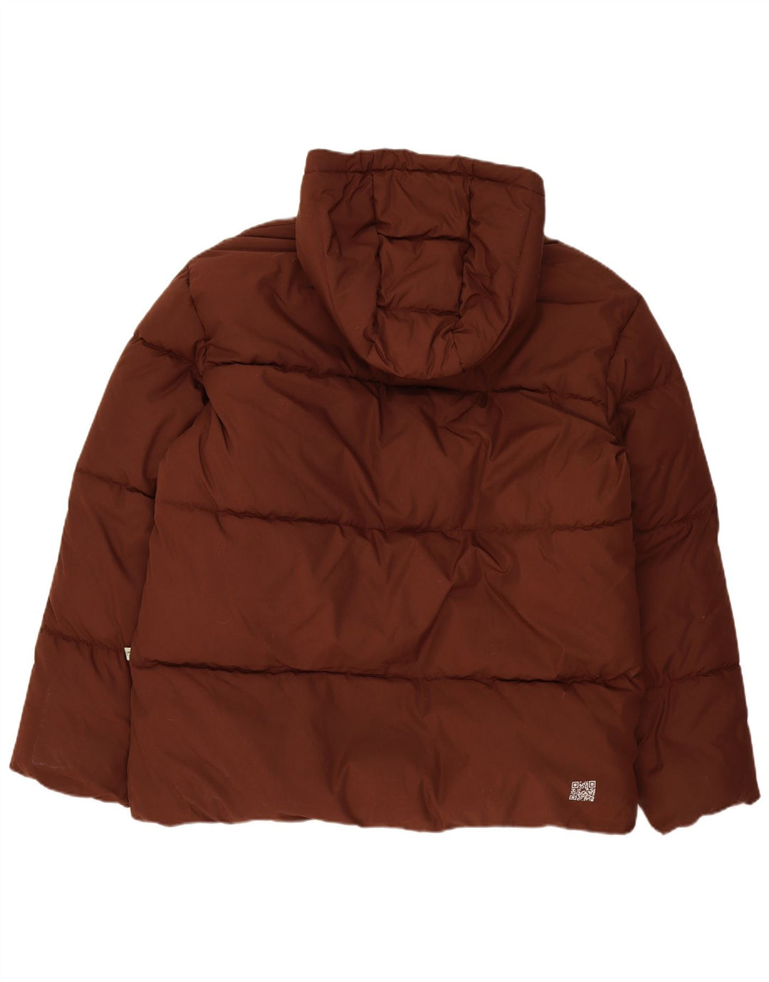 Champion Mens Hooded Padded Jacket UK 42 XL Brown Polyester