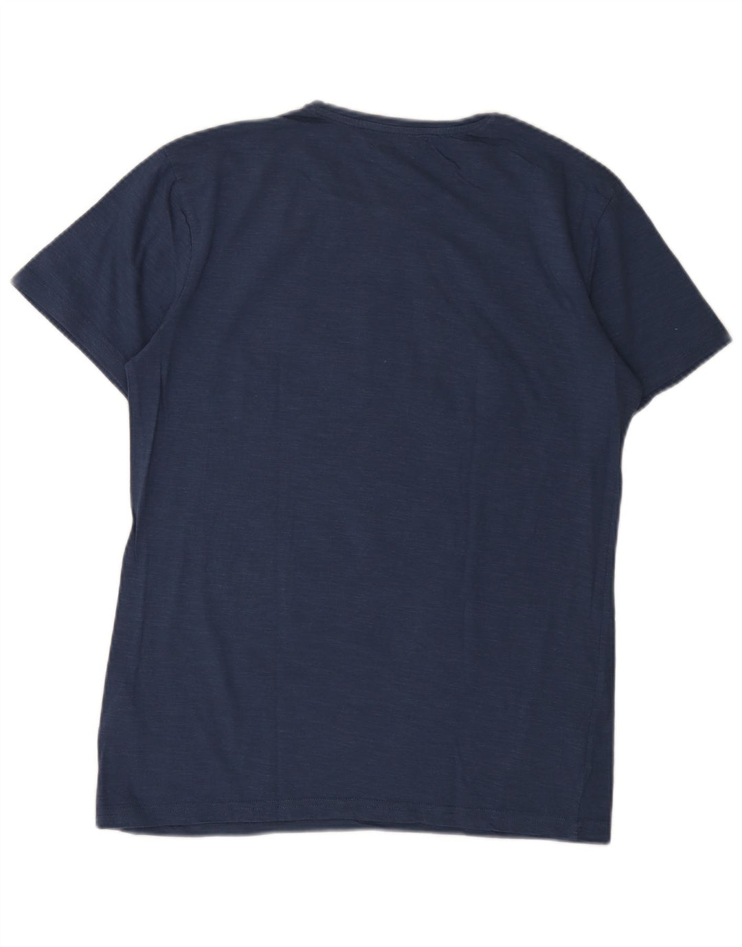 Gaudi Mens Graphic T-Shirt Top Large Navy Blue Cotton