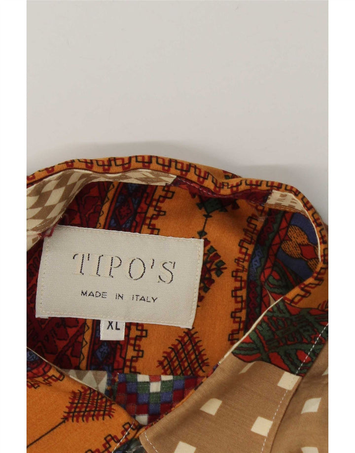 Tipo' S Mens Short Sleeve Shirt XL Multicoloured Patchwork
