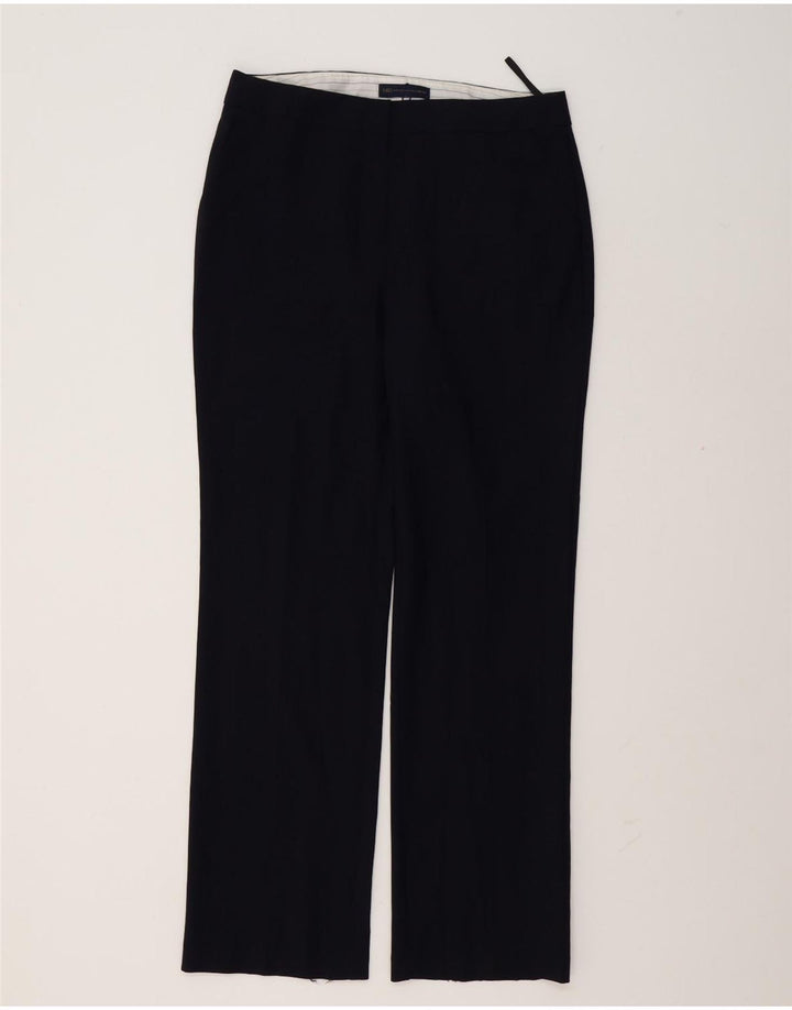 Marks & Spencer Womens Chino Trousers UK 12 Medium W32 L32 Navy Blue