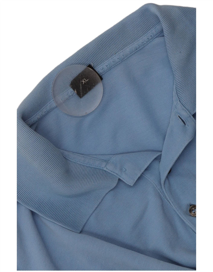HUGO BOSS Mens Polo Shirt XL Blue Cotton
