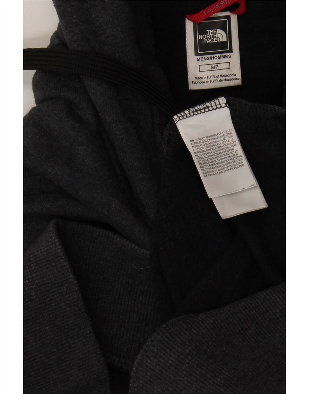 THE NORTH FACE Mens Graphic Hoodie Jumper Small Grey Cotton Vintage The North Face and Second-Hand The North Face from Messina Hembry 