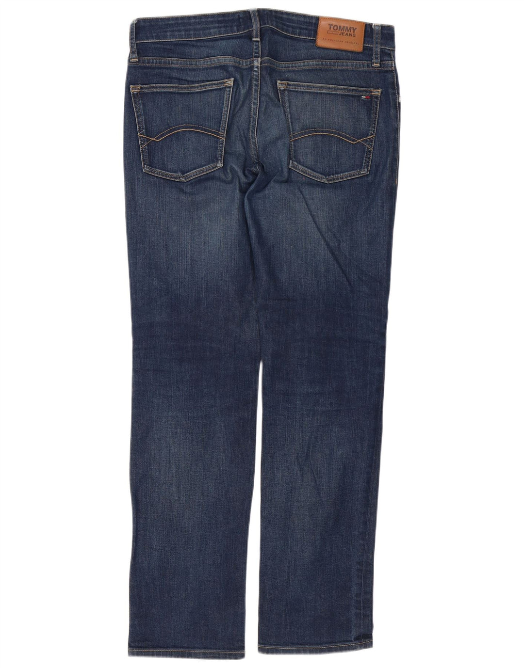 Tommy Hilfiger Mens Straight Jeans W34 L32 Blue Cotton